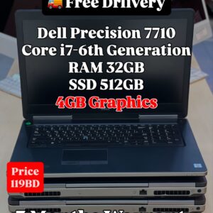 Dell Precision 7510 | Core i7-6th Generation