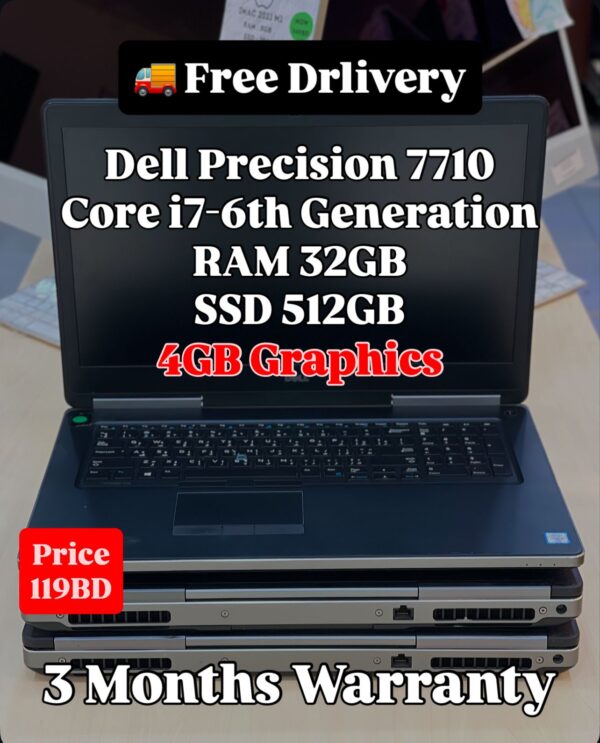 Dell Precision 7510 | Core i7-6th Generation