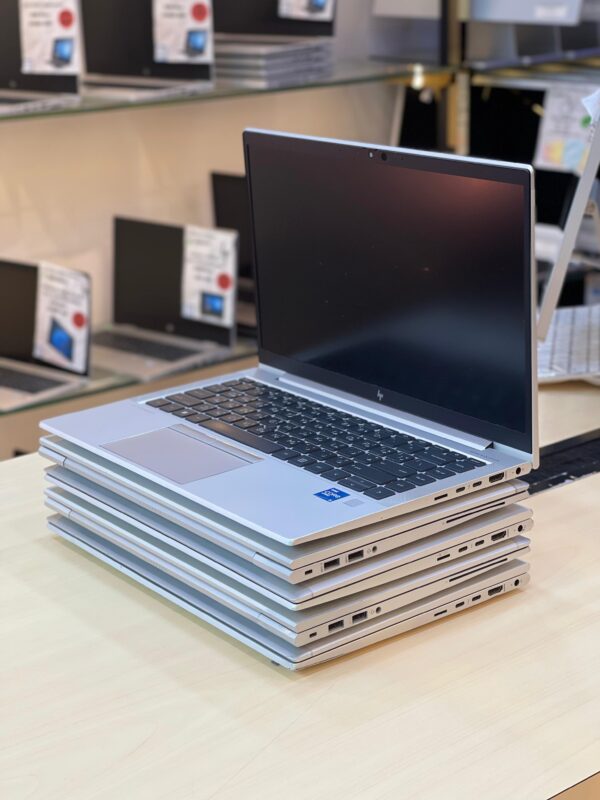 Left side view of HP EliteBook 840 G8 showcasing port layout and design