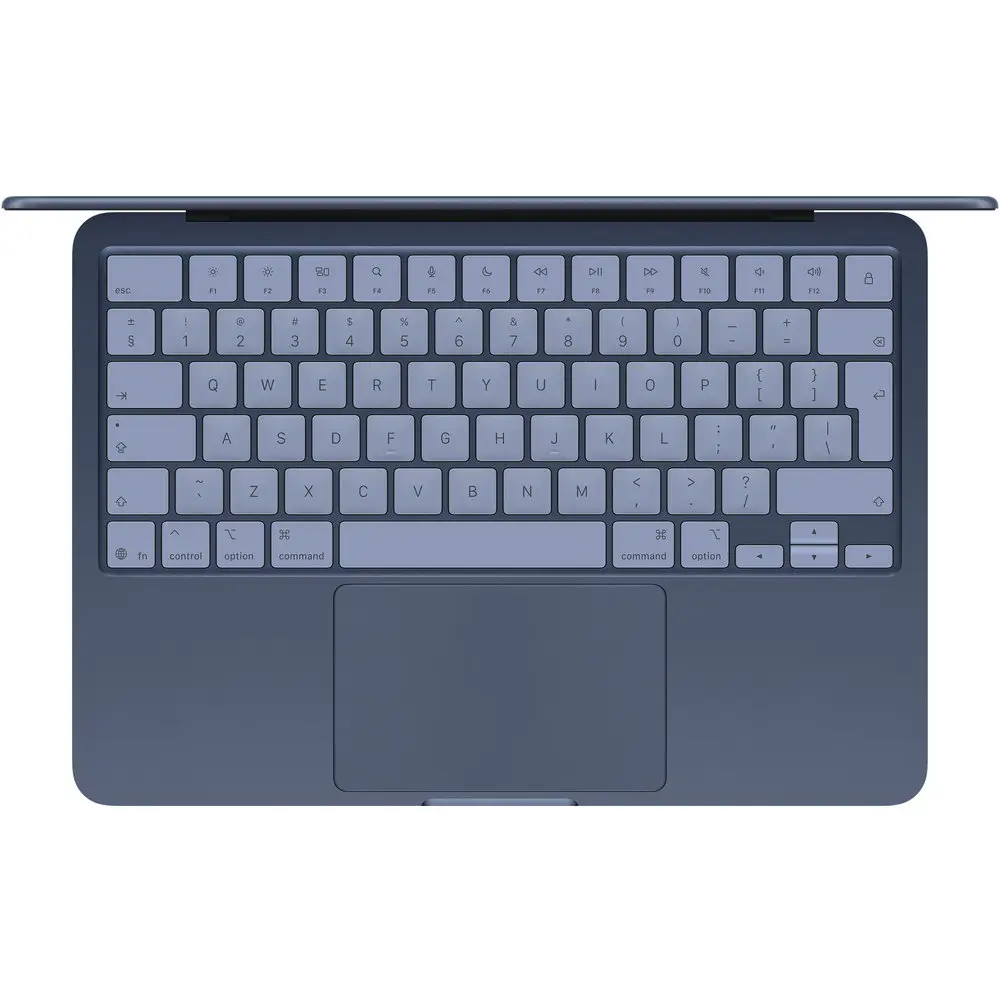 Apple MacBook Neo 13 inch Indigo open display and keyboard view